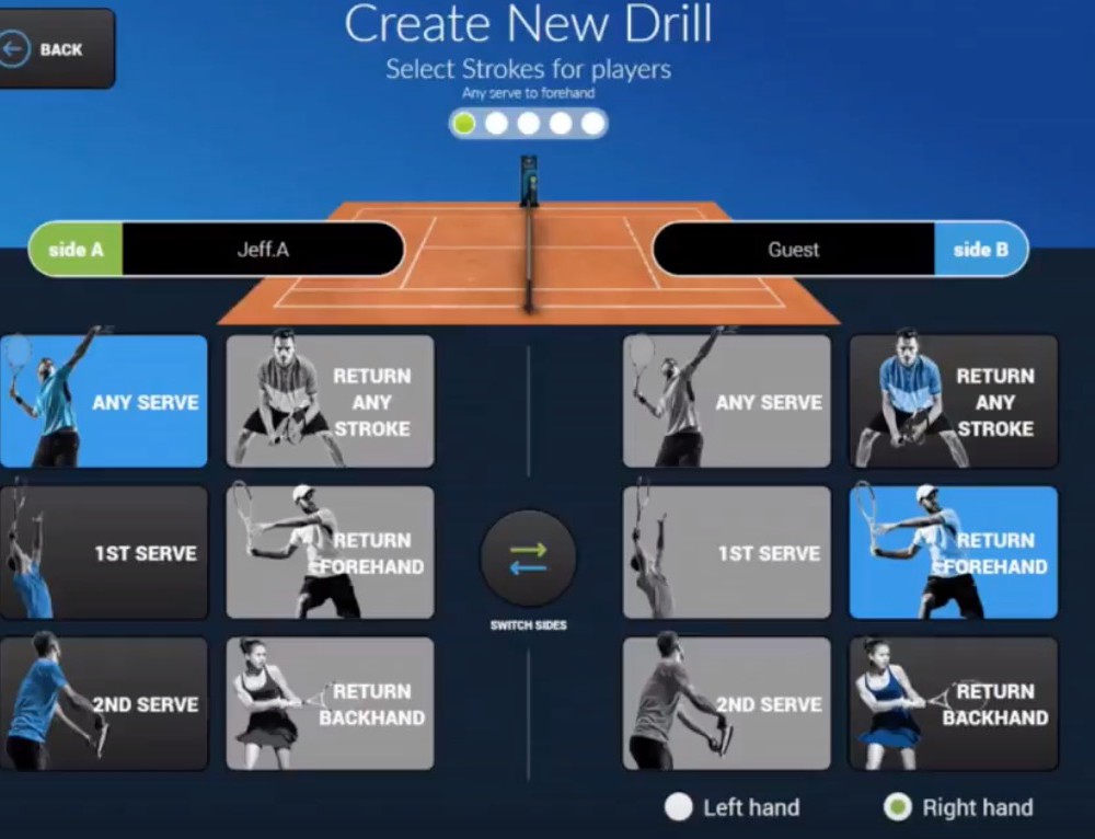 PlaySight SmartCourt For Tennis - Serve & Return Practice