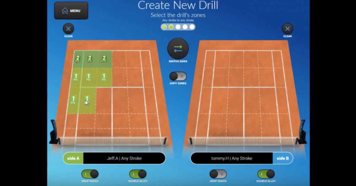 Playsight Smartcourt For Tennis Serve And Return Practice