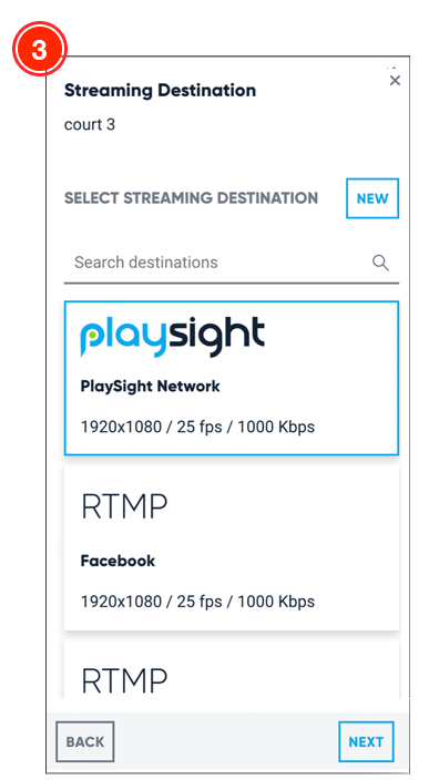 destinations list https://playsight.com